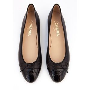 Authentic Black Chanel flats
